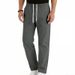 Men's Clothing Summer Men's Commuter Casual Trousers High Street Style Simple Sporty Loose Fit Drawstring Straight Leg Breathable_viptrois.com