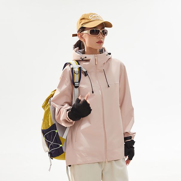 GBT32614 Certified Unisex Waterproof Hiking Jacket - Windproof & Breathable Raincoat For Skiing, Camping & Outdoor Adventures_viptrois.com