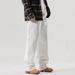 Shanggu Autumn White Jeans American Trendy Brand Hip Hop Wide Leg Loose Extended Men's Pants_viptrois.com
