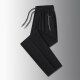 Men's Lightweight Breathable Jogger Pants - High Waist Loose Fit Elastic Waistband Casual Trousers For Summer, Black Grey Blue (Straight & Tapered Leg_viptrois.com