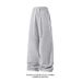 Men's Wide-Leg Harem Pants – Loose Fit, Breathable Cotton, Plus Size (M-6XL, Black/Greyish/Khaki)_viptrois.com