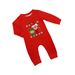 Christmas deer Snowman striped Christmas family dress printed home wear pajamas_viptrois.com