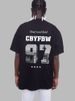 American Small Neckline Digital Printing, Summer Loose And Versatile Shoulder Versatile T-shirt_viptrois.com