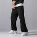Men's Loose Fit Straight Leg Sweatpants With Zippered Hem - Comfortable Casual Joggers For Everyday Wear_viptrois.com