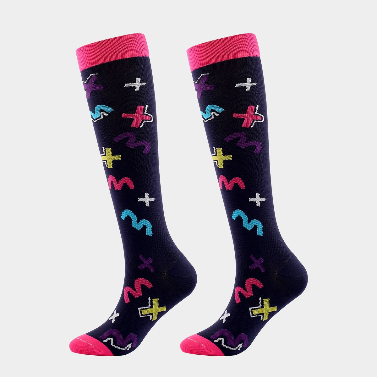 Sports cycling compression socks Running socks Stretch socks Nurse leg warmers fitness pressure socks_viptrois.com