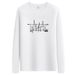 Spring And Autumn Men's Long Sleeve Shirt Trendy Clothes Printed Crew Neck White Casual Autumn Clothes Loose Bottom Shirt_viptrois.com