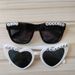 Just Married Letter Heart Sunglasses_viptrois.com