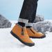 Snow Boots Autumn And Winter Warm Outdoor Couple Casual Hiking Cotton Shoes Anti-Slip Wear-Resistant Waterproof Plus_viptrois.com