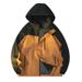 Men's Outdoor Windproof Water-Resistant Hiking Jacket With Hood - Lightweight Breathable Raincoat For Camping, Trekking & Travel (Black, Red,)_viptrois.com