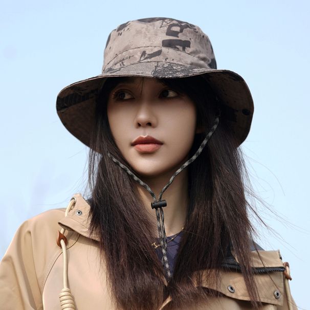 Fisherman Hat Women Summer Mountain Series Beni Hat Foldable Storage Outdoor Camping Hat Hiking Leisure Outdoor Basin Hat_viptrois.com