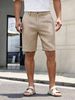 Summer Men's Knitted Waffle Shorts Breathable Casual Beach Five Point Pants Solid Color Versatile Luxury_viptrois.com