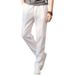 Men's Clothing Casual Pants Men Summer Korean Version Fashion Linen Business Straight Men's Pants Solid Color Trousers_viptrois.com