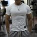 Men's Clothing Fitness Clothes Sportswear Short Sleeved Running Training Cycling High Elastic Quick Drying Clothes Tight Fitting Muscle_viptrois.com
