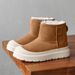 Men's Shoes Niche Genuine Leather Snow Boots Men's Warm Non Slip Fur And Fur Short Boots Casual Low Top Cotton Shoes Women_viptrois.com