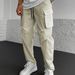 Men's Clothing Overalls Pocket Drape Straight Pants_viptrois.com