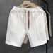 Summer Men's Loose Fit Shorts Trendy Brand Thin Design Sporty Casual Solid Color Five Point Pants_viptrois.com