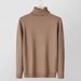 Men's High-Neck Knit Sweater – Slim Fit Cotton Blend Pullover For Autumn & Winter Layering_viptrois.com