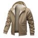Men's Clothing Men's Sherpa Fleece Hoodie - Winter Warm Zip-Up Jacket (4 Colors, S-3XL)_viptrois.com