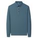 Nordmann Middle-aged Men's Spring And Autumn Long Sleeve T-shirt Polo Business Casual Turn-down Collar Dad's Solid Color_viptrois.com