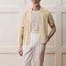 Men's Tops Hollow Short Sleeved Knitted Sweater Casual Polo Shirt_viptrois.com