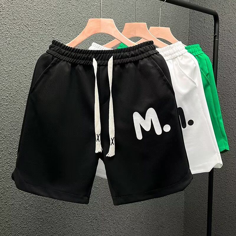 Men's Clothing Summer Casual Sports Pants Trendy Mid-Length Loose Large Fit New Style_viptrois.com