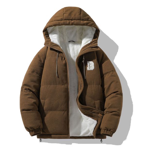 Men's Clothing Winter Lambskin Men's Cotton Coat Couples Puffer Jacket Men's Casual Loose Plus Velvet Men's Cotton Coat Trendy Brand_viptrois.com