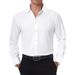 Men's Clothing Four Sided Stretch Slim Long Sleeve Solid Color Simple Shirt Business Casual_viptrois.com