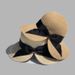 Sunscreen For Women 204 New Summer Bow Show Face Small Beach Vacation Sunshade Straw Hat_viptrois.com