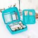 Storage Bags Square Cosmetic Bag With Handle, Large Capacity, Partition Storage, Portable Hand Held Cosmetic Bag, Travel Bag, Toiletry Bag_viptrois.com