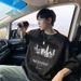 Short-sleeved Men's Summer 2026 New Loose Hong Kong Style Trendy Brand Casual Versatile Crew Neck T-shirt Printed Half-sleeved Top_viptrois.com