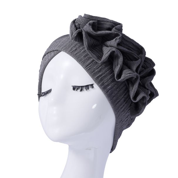 Elastic Pleated Lace Headscarf Hat – Fungus Lace Hair Care Cap, Adjustable & Breathable_viptrois.com