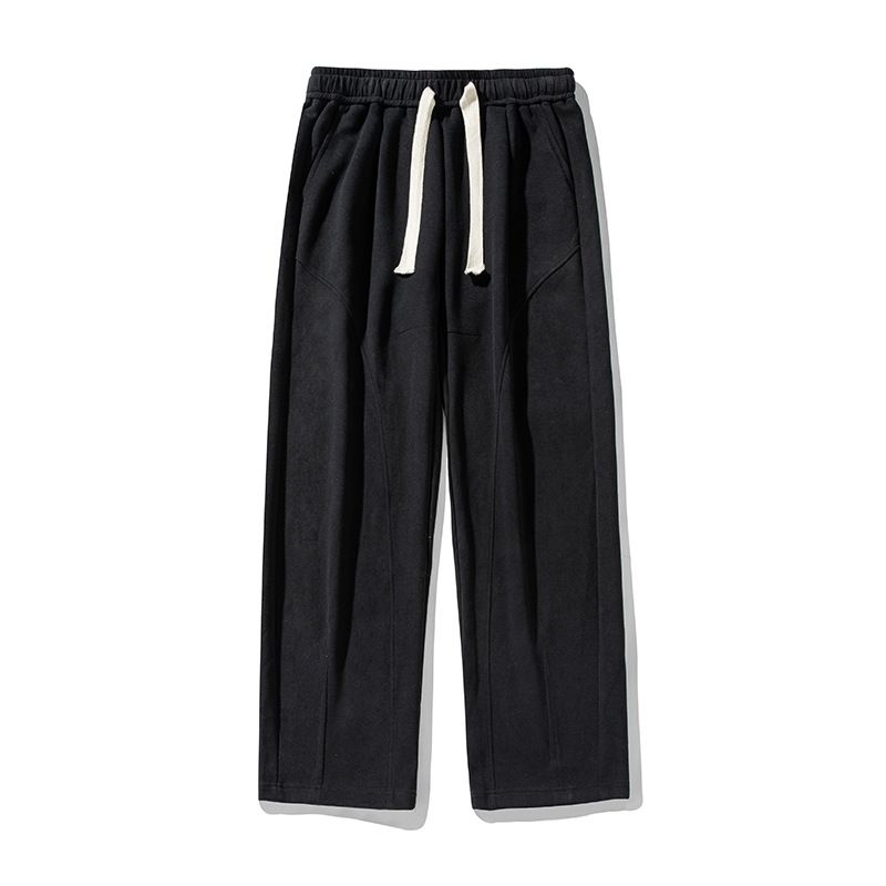 Men's Clothing Design Wide Leg Casual Pants Men's Spring New High Street Loose Versatile Drape Sweatpants_viptrois.com