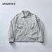 Men's Clothing Spring and Autumn Red Shirt Men's Long Sleeve High end Loose Casual Shirt Cardigan Jacket Bubble Shirt_viptrois.com