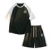 2025 Casual Sports Suit Summer Trendy Brand Tie Dye Ice Silk T-Shirt Men's Youth Short Sleeved Shorts Paired With One_viptrois.com