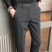 Men's Clothing Men Summer High End Business Casual Trousers Formal Men Nine Point Trousers Suit Trousers Men_viptrois.com