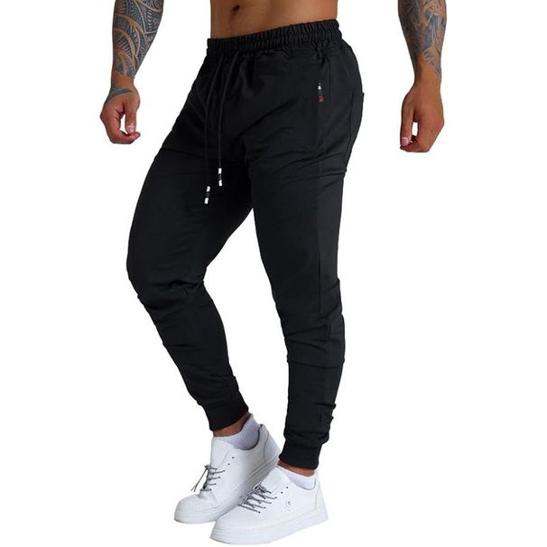 Drawstring Design Casual Pants Men's 2025 New Slim-fitting Leggings Sweatpants Sports Versatile Long Pants_viptrois.com