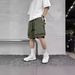Men's Clothing Summer Thin Multi Pocket Workwear Shorts for Men and Women Solid Color Simple Loose Casual Workwear Shorts Trendy Brand_viptrois.com