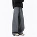 Men's Clothing Old Money Style Machete Sweatpants Men Spring American High Street Loose Sports Trousers Trendy Brand Loose Dark Gray Pants_viptrois.com