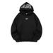 Men's Clothing Heavy Duty Letter Embroidered Hooded Sweatshirt, Heavy Plus Velvet, Autumn And Winter, Boys And Girls Sports Casual Loose Tops_viptrois.com