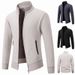 Men's Clothing Sweater Knitted Sweater Stand Collar Slim Trendy Cardigan Jacket Fashion Knit Sweater Slim Fit Stand Collar Casual Pullover For Winter_viptrois.com