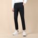 Men's Summer Slim Fit Dress Pants, Breathable & Wrinkle-Resistant, Straight Cut Casual Office Trousers (Black/Gray/Khaki)_viptrois.com