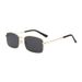 New Retro Metal Ultra Light Square Frame Anti Ultraviolet Sunglasses Small Face Personality Driving Sunglasses_viptrois.com