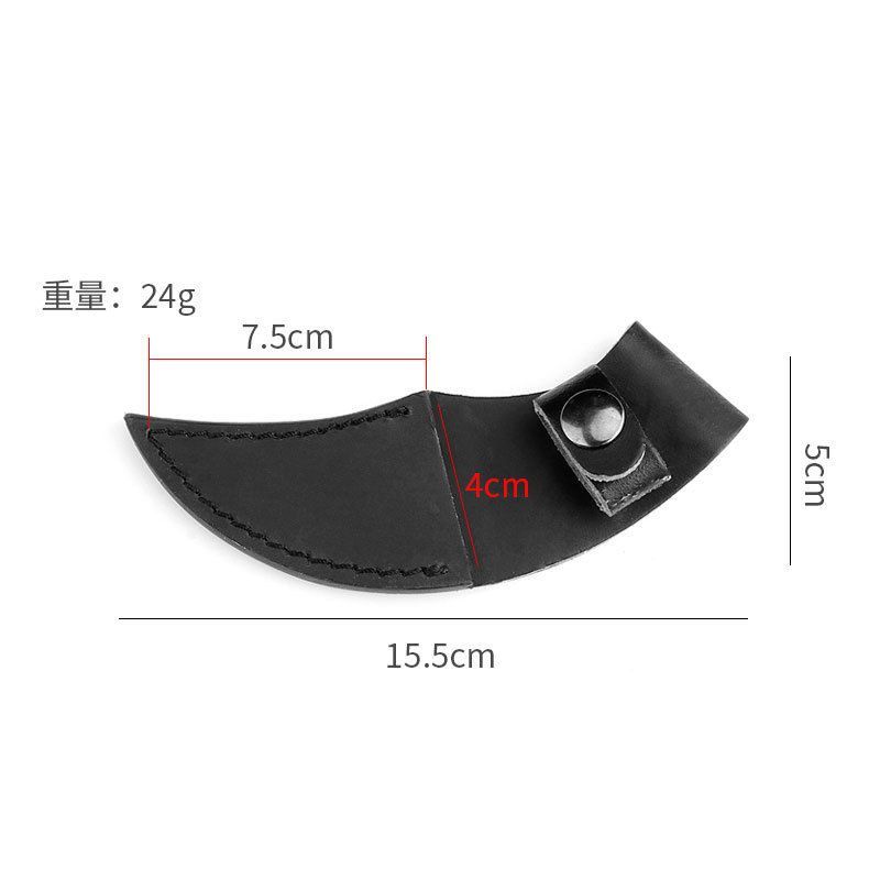 Direct Multiple PU Fruit Universal Black Portable Outdoor Small Knife Protective Leather Sheaths_viptrois.com