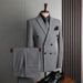 Men's Clothing Suit Double Row Men, Formal Attire Business, Leisure, Fashion, Korean Version, Slim Fit, Large Size, Banquet, Wedding, Small_viptrois.com