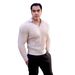 New Polo Shirt With A Collar And Knitted Sweater, Men's Business Style, Keeping Warm_viptrois.com