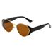 Retro Cat Eye Sunglasses For Women - Metal Oval Frame (High-End Celebrity Style, UV400 Protection)_viptrois.com