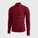 European Fit Men’s Striped Crewneck T-Shirt – Classic Slim-Fit Knit Top (Black/Navy/Red/White, S-XXL)_viptrois.com