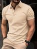 Best-Selling Men's Short-Sleeved Polo Shirt Lapel Button Solid Color Men's T-Shirt Summer Casual Comfortable Golf Men's Clothing_viptrois.com