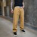 Men's Clothing New American Retro Full Print Jacquard Jeans Men's Loose Straight Washed Wide Leg Casual Trousers Men_viptrois.com