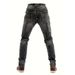 Denim Men's Slim Fake Zipper Splicing Black Jeans Motorcycle Retro Locomotive Riding Denim Men's Pants_viptrois.com